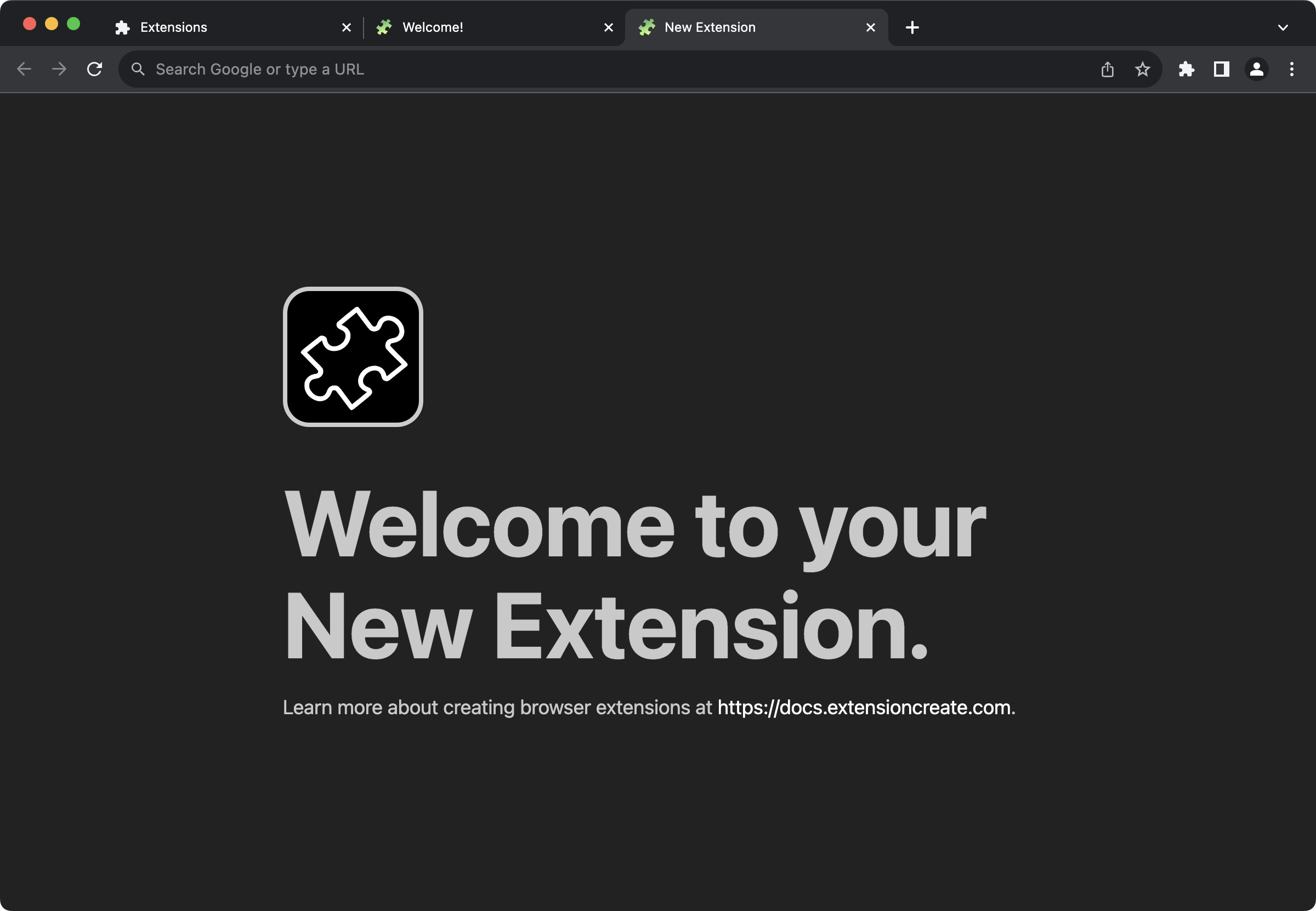 New Extension.js Template